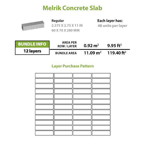 Permacon Metrik Concrete Slab